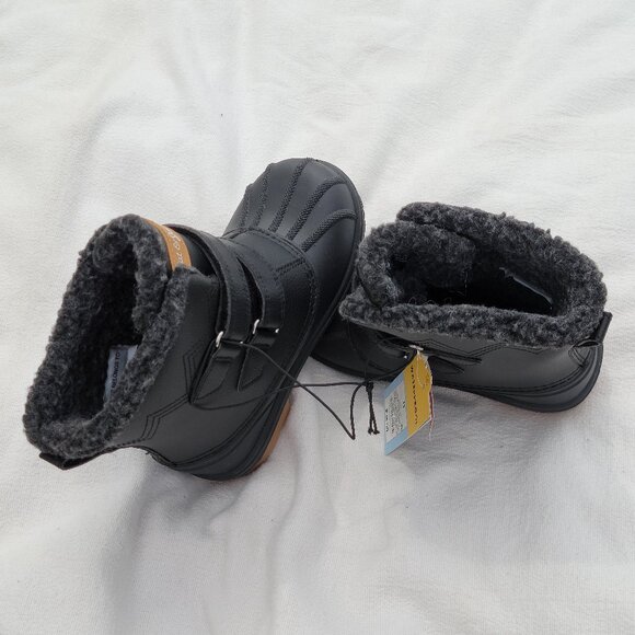 Cat & Jack Size 11 Black Toddler Winter Boots - Picture 1 of 14